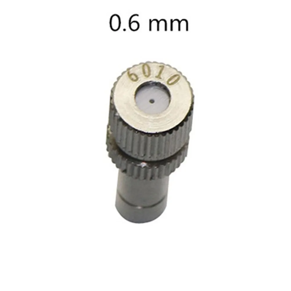 

30 Pcs 0.1-0.6mm Stainless Steel Fog Misting Nozzles 6mm Connectors Garden Water Irrigation Sprinkler Low Pressure