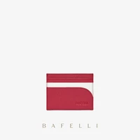 bafelli card holder mini leather ultrathin color panelled clip convience fashion womens mens case luxury brand
