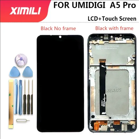 Дисплей с тачскрином для UMIDIGI A5 PRO, 6,3 '', IPS, инструменты в подарок