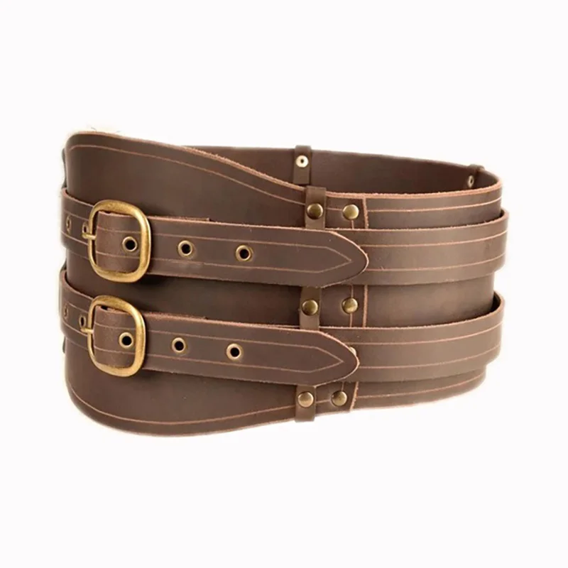 Средневековые аксессуары винтажный широкий ремень мужские рыцарские доспехи