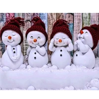 5d diy diamond painting snowman christmas gift cross stitch kit full square embroidery mosaic art picture of rhinestones sale