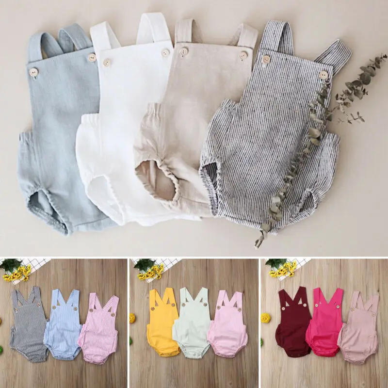 Боди летнее однотонное на пуговицах без рукавов с открытой спиной | Детская