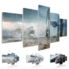 Домашний декор старт войн 5 панелей картина на стену искусство HD печать современный фильм плакат холст Куадрос модульная смерти звезда картина для подарков