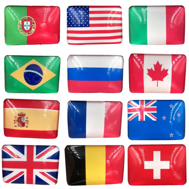 68 mm Country Flag Refrigerator Magnets Stickers Fridge Magnet Germany Switzerland US Sticker for Hoem Deco | Дом и сад