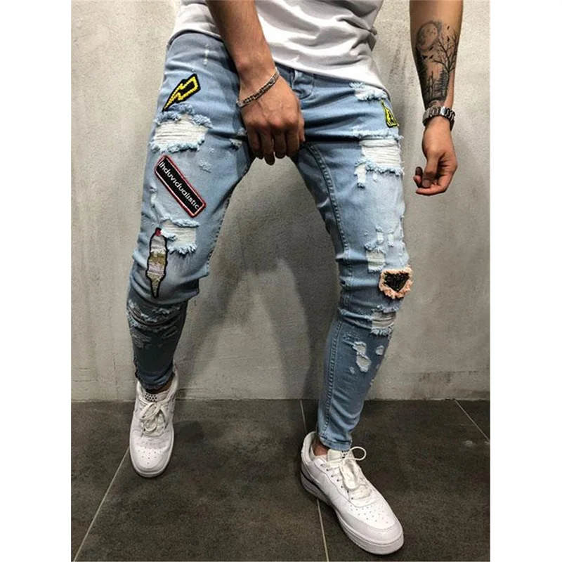 Джинсы мужские стройная фигура классические джинсы брюки Повседневное Прямые