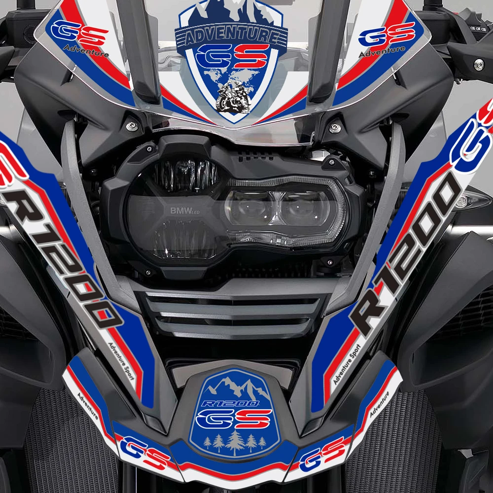 

Motorcycle Stickers For BMW R1200GS R 1200 GS ADV Adventure Front Beak Fairing Extension Wheel Extender 2014 2015 2017 2016