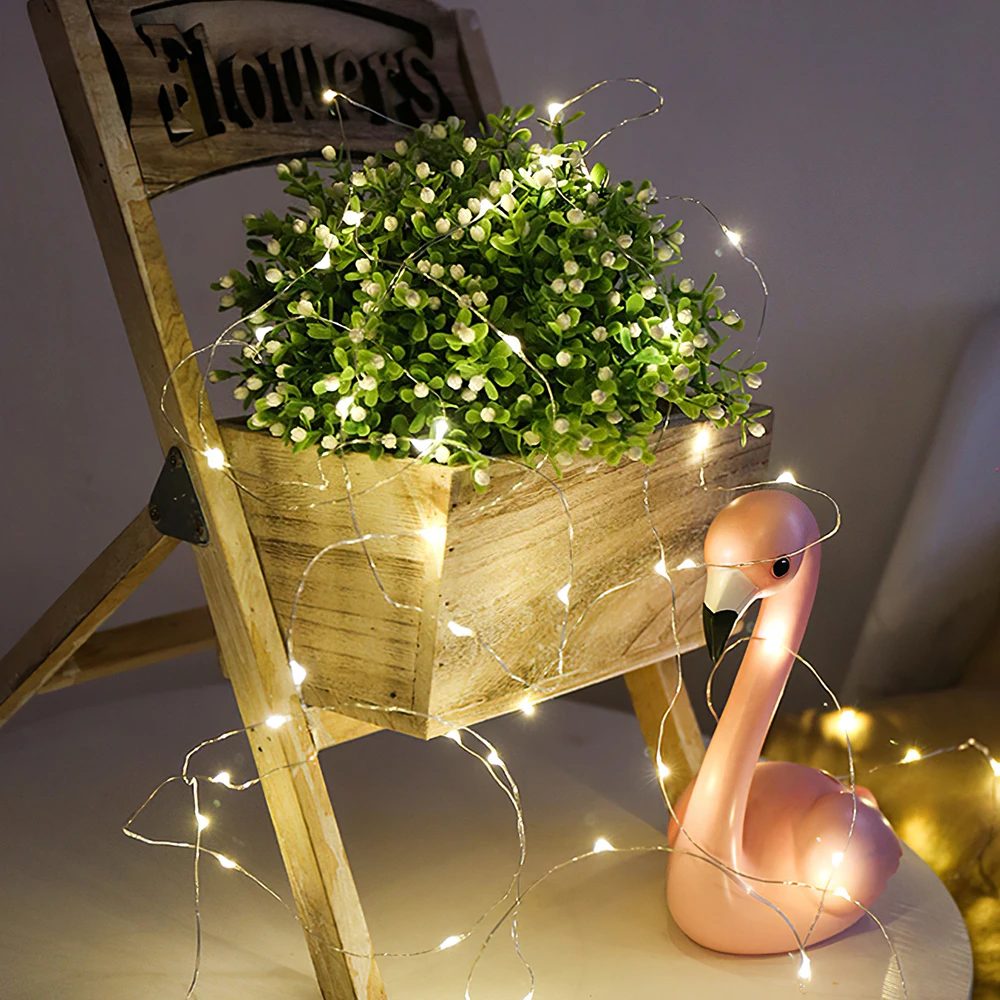 

Star Copper Wire Lamp Indoor Outdoor Holiday lighting For Fairy Christmas Tree Wedding Party Decoration 2/3M String LED Lights