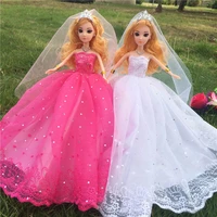 16 bjd clothes for barbie princess dresses fashion wedding dress dolls accessories party gown vestidoes kid baby playhouse toy