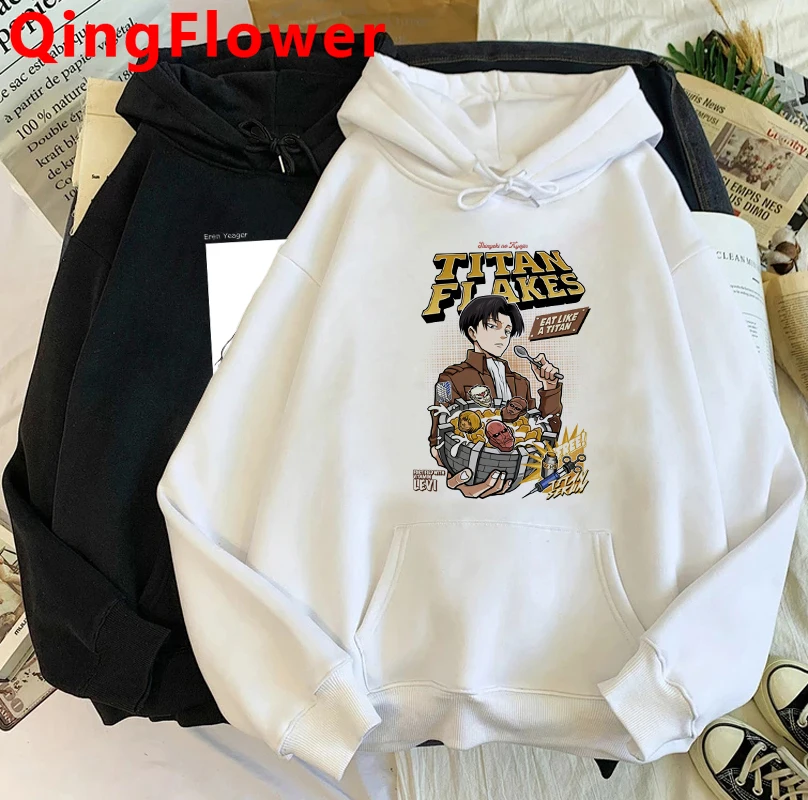 Толстовка мужская с капюшоном из аниме атака на Титанов|Мужские толстовки и
