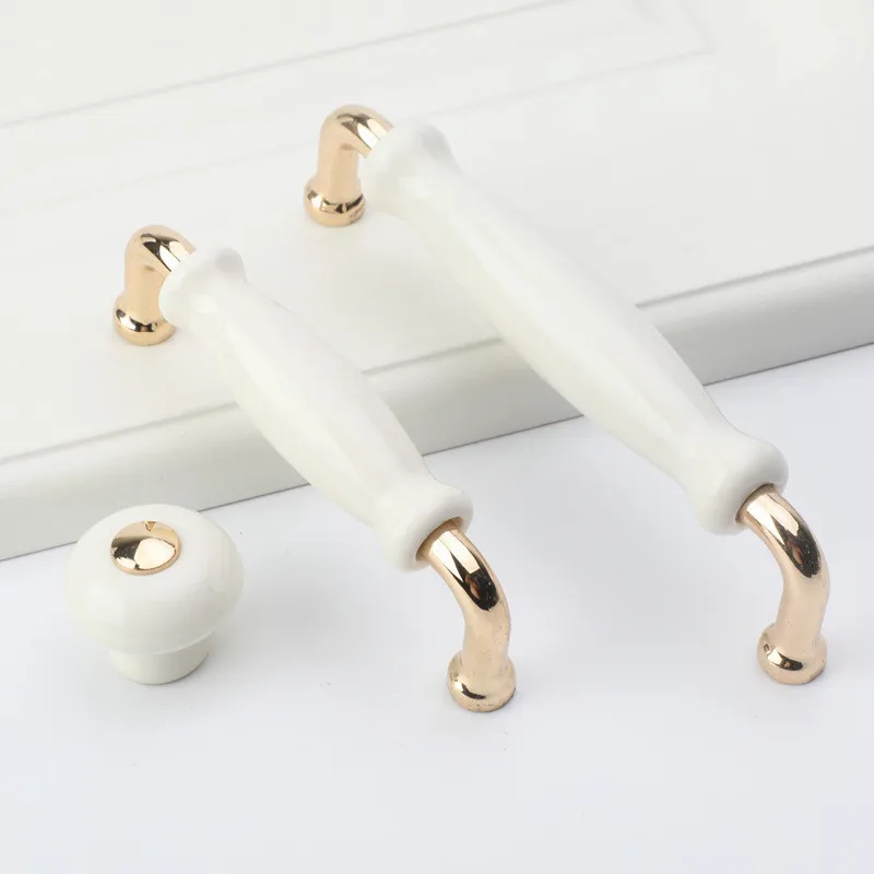 1 шт. современные керамические кухонные ручки из цинкового сплава | Обустройство
