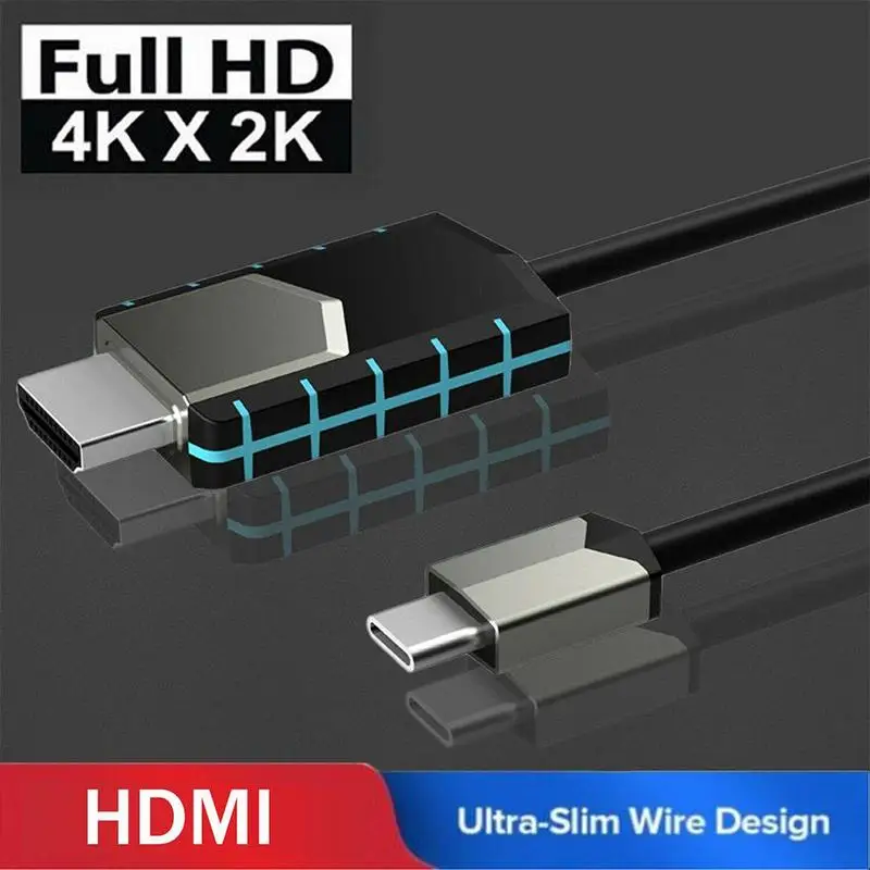 Адаптер USB Type C к HDMI-совместимый 1080P HD для ТВ-кабеля Android Samsung шнур мобильных