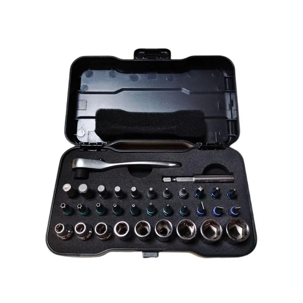 

Multifunctional Ratchet Screwdriver Set Precision Wrench Tool With Detachable Handle Multiple Combinations Design