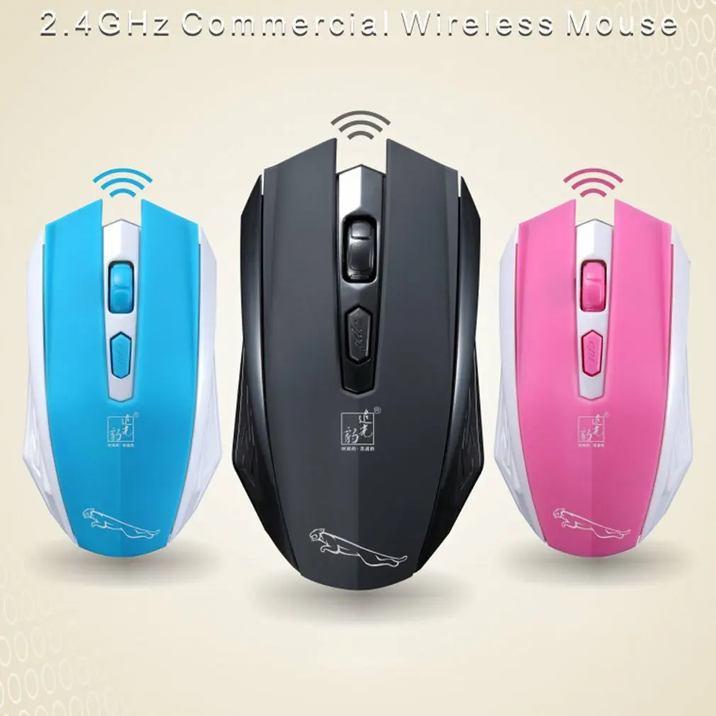 

Silent LED Optical Game Mice 2.4GHZ USB Wireless Mouse Game Mouse Mute Portable Size Mouse For PC Laptop Computer