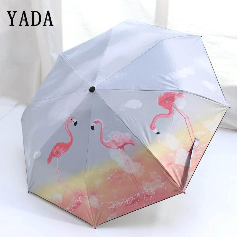 &quotYADA&quot творческий Зонт &quotфламинго&quot Дождь Для женщин УФ Солнечный &amp