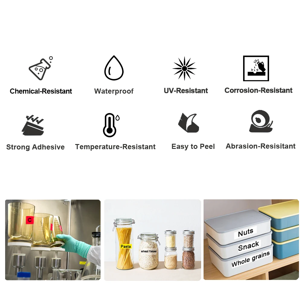 745 лента Совместимость Брат запечатанных лент 18 мм белого зеленого цвета для Brother