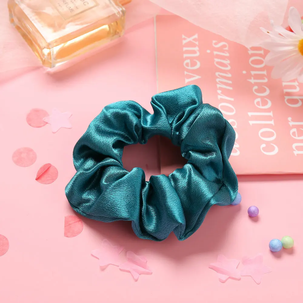 

Scrunchies Hair Rope Women Elastic Hair bands Korean Shiny Fashion Rubber Band Bracelet Accessories For Girls Tie Hair Headdress