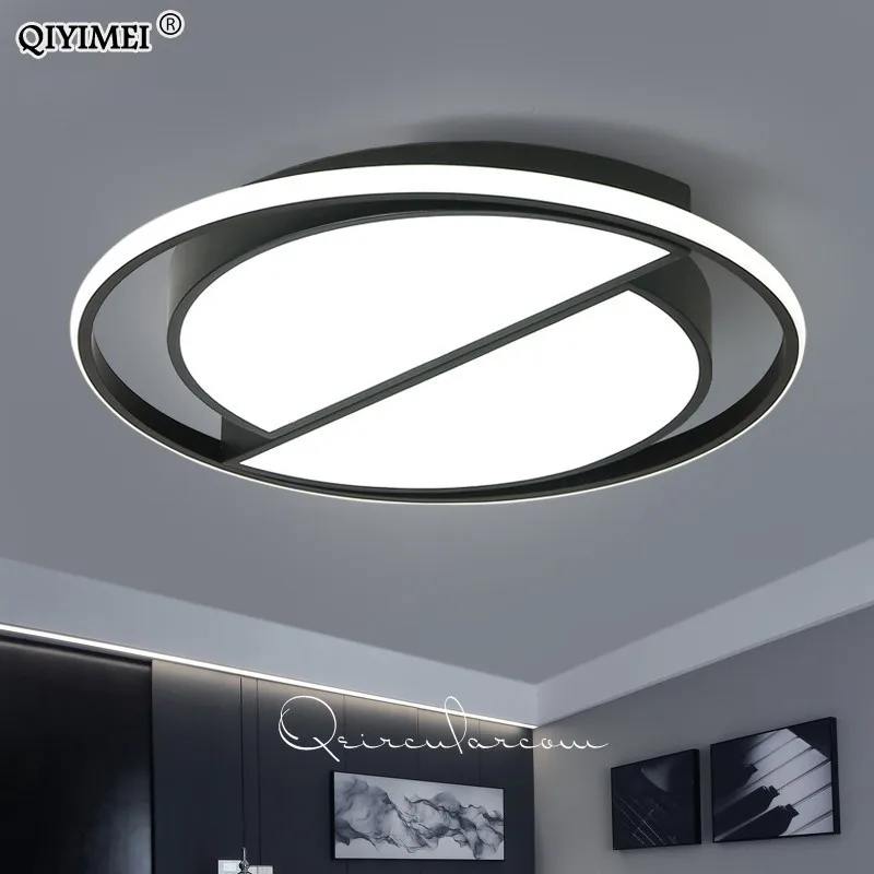 

white black LED Ceiling Lamp Modern with remote control Ceiling Light Living Room Kitchen Light Fixtures Indoor Lighting Ceiling
