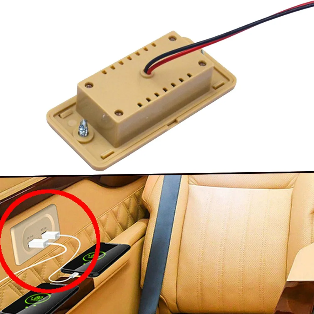 

8,9*4,1*2,3 см USB-разъем для зарядного устройства ABS автомобильный для грузовика RV выходные порты 3.1a адаптер питания