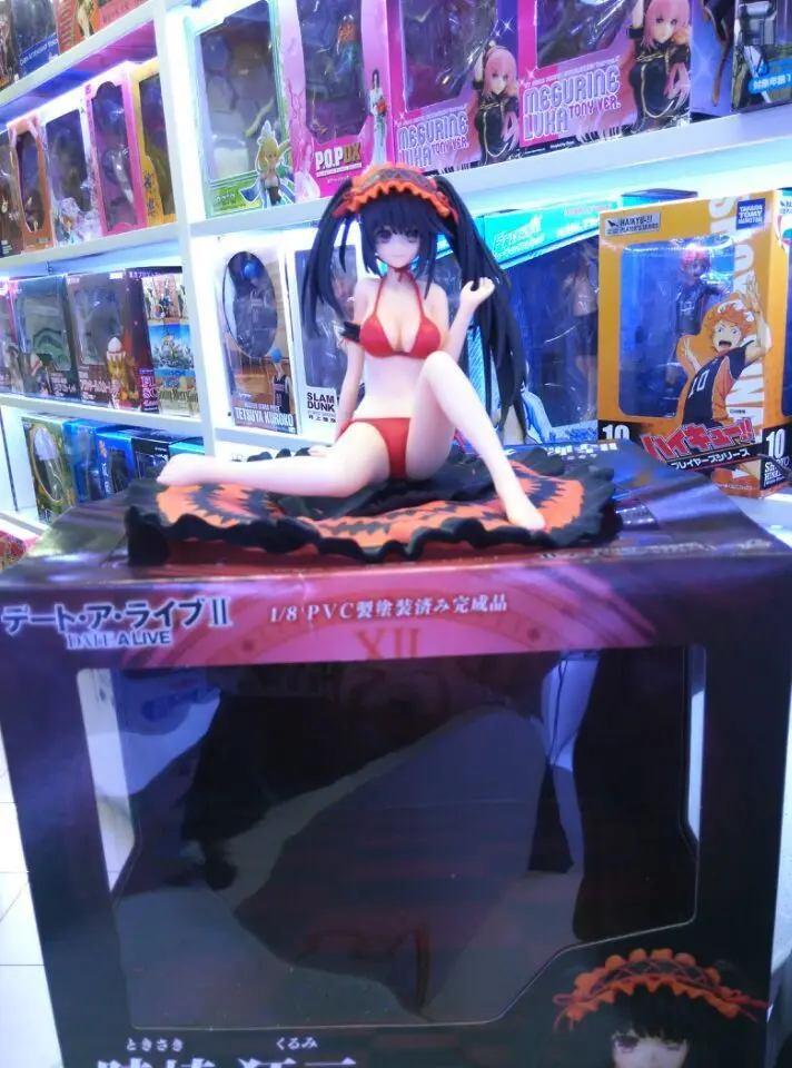 18 см аниме Дата живой кошмар Tokisaki Kurumi купальник 1/8 масштаб фигурка ПВХ Модель
