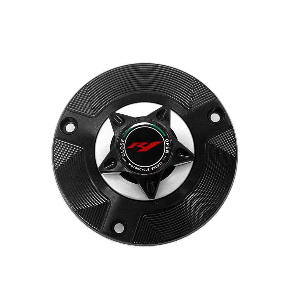 Серебристый Применимо к YAMAHA YZFR1 YZF-R1 YZF R1 1998- 1999 2001 2002 аксессуары для мотоциклов газа топливного бака с ЧПУ из алюминия - Цвет: Серебристый