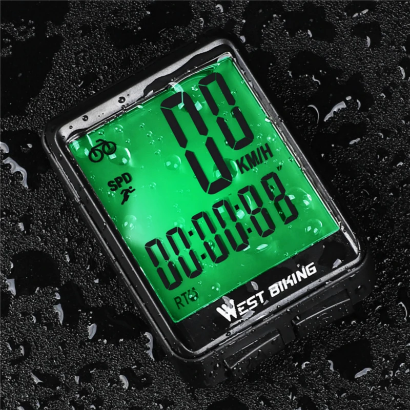 

WEST BIKING Bicycle Computer Wireless Wired Cycling Computer Bicycle Speedometer LED Digital Rate Road MTB Bike Stopwatch
