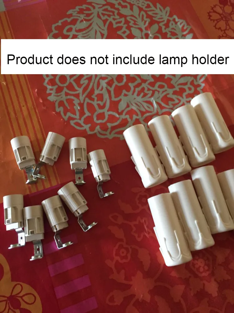 8 шт. пластиковые патроны для Свечей E14 подсвечники свечей|chrome color|accessories accessorieschrome