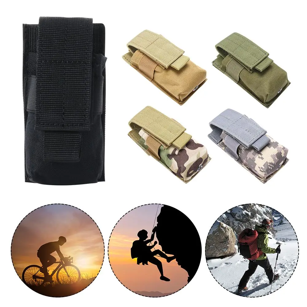 

Tactical Hunting Torch Holder Outdoor Tool Holster Bag Flashlight Pouch Case