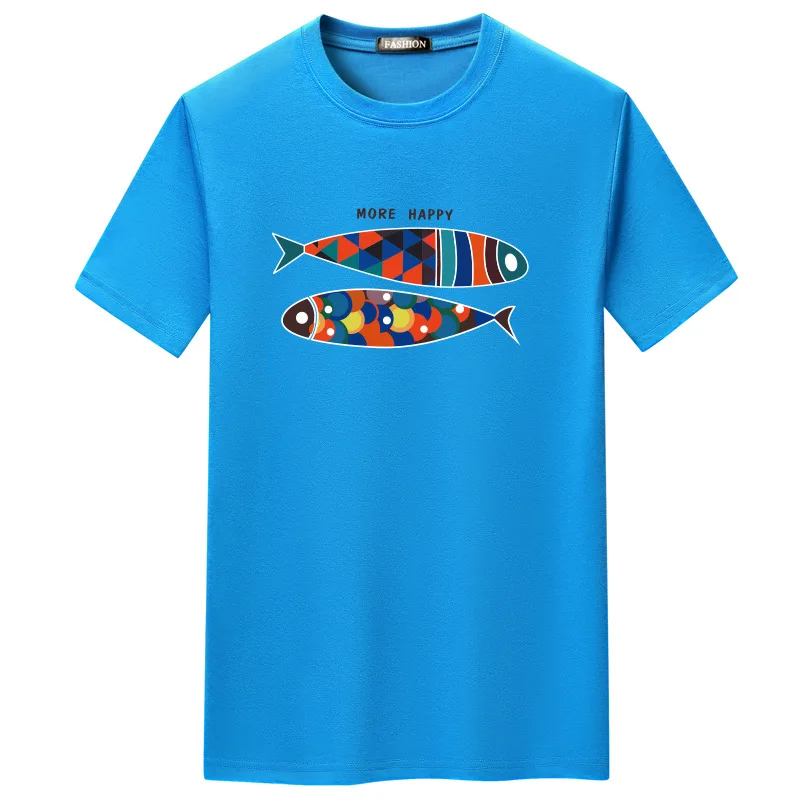 

new letter printed T-shirt men's top summer short-sleeved T-shirt cotton men's T-shirt cotton men's T-shirt Large size 5XL