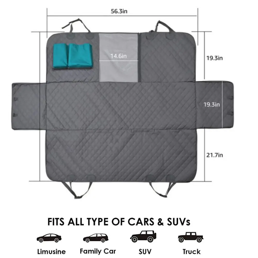 

Dog Car Seat Cover for Car Rear Back Seat Waterproof Pet Dog Travel Mat Pet Cat Dog Carrier Dog Car Hammock Cushion Protector