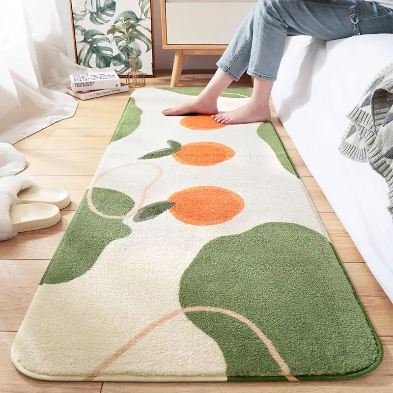 

Long Fluffy Bedside Rug Home Kitchen Mat Sofa Coffee Table Carpet Cartoon Kids Room Tatami Carpet Decor Hallway/Entrance Doormat