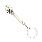 Автомобильный металлический ключ стильный брелок креативный модный серебряный компактный автомобильный брелок имитация гаечного ключа брелок