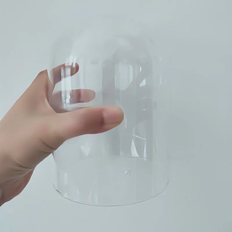 1pc glass dome 15*25 см Диаметр = 15 см Высота = 25 см Большой размер стеклянная купольная ваза черная основа украшение дома стеклянная крышка свадебный подарок другу - Цвет: 1pc glass dome