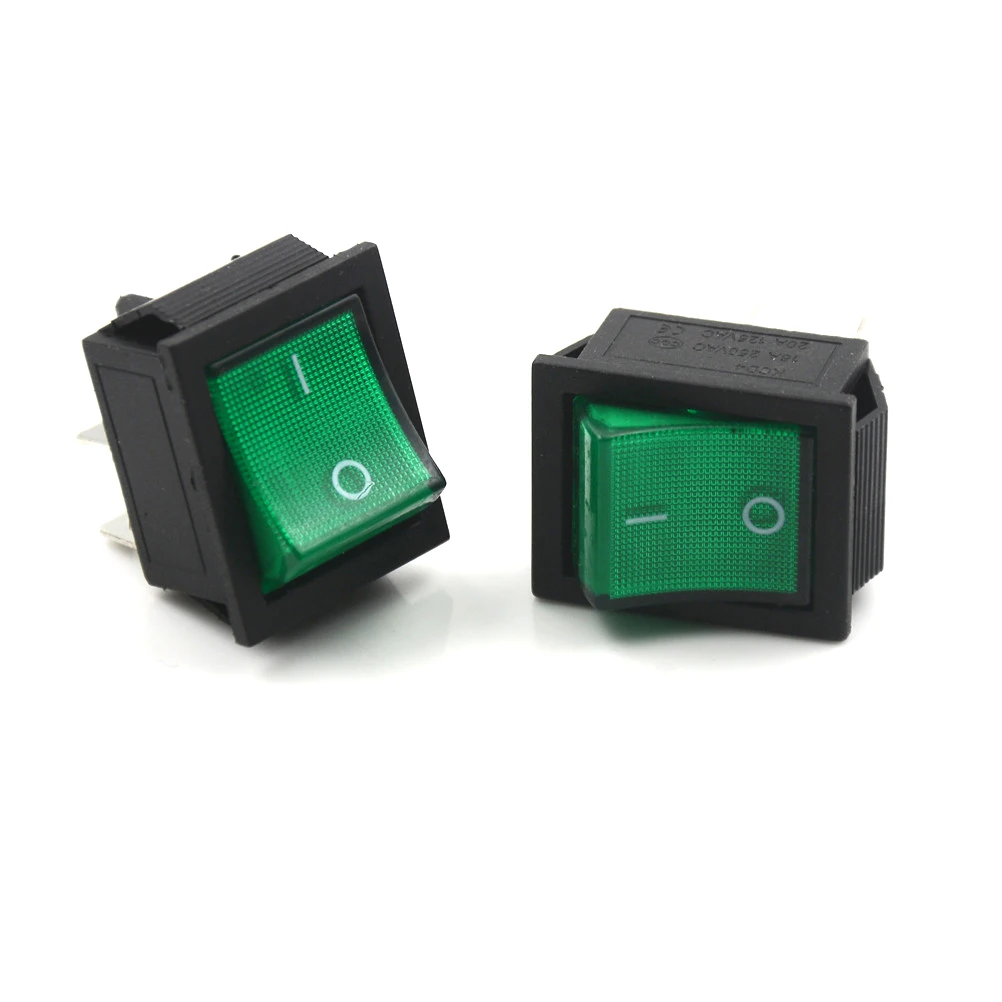 5 шт./ot лампа 4 Pin ВКЛ/ВЫКЛ 2 позиционный клавишный выключатель DPST 16A/250V 20A/125V KCD4-201 |