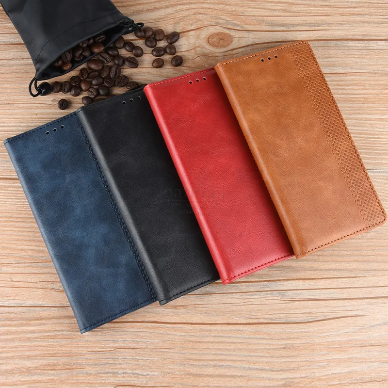 For OPPO Reno 2Z 2F Case Book Wallet Vintage Slim Magnetic Leather Flip Cover Card Stand Soft Cover Luxury Mobile Phone Bags images - 6