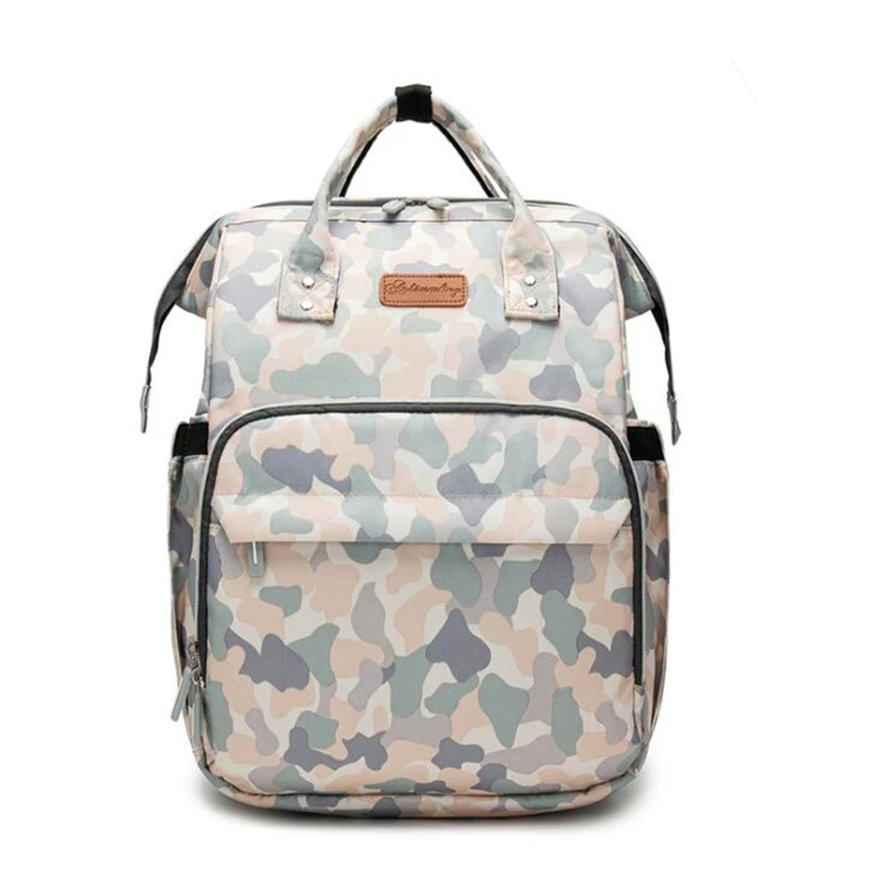 

Brand Baby Nappy Bag Portable Stylish Folding Crib Backpack Large Capacity Baby Nursing Bag Diaper Changing Table for Outdoors