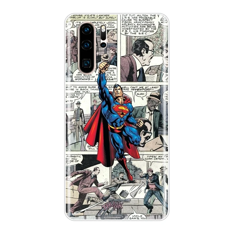 No.7 Мягкий силиконовый чехол из ТПУ для телефона huawei P30 Lite Pro P20 Lite Marvel задняя крышка для huawei P Smart Z P Smart Plus - Цвет: No.7