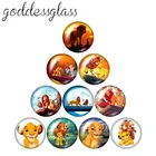 10 шт., Круглые Стеклянные Кабошоны, 12182025 мм, с плоской задней поверхностью