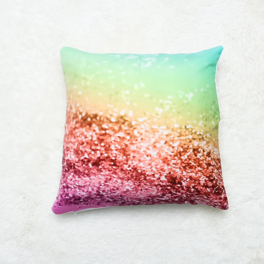 

45*45cm Throw Pillow Case Bright Color Home Decoration Cushion Cover for Couch Sofa Bed FHJ889