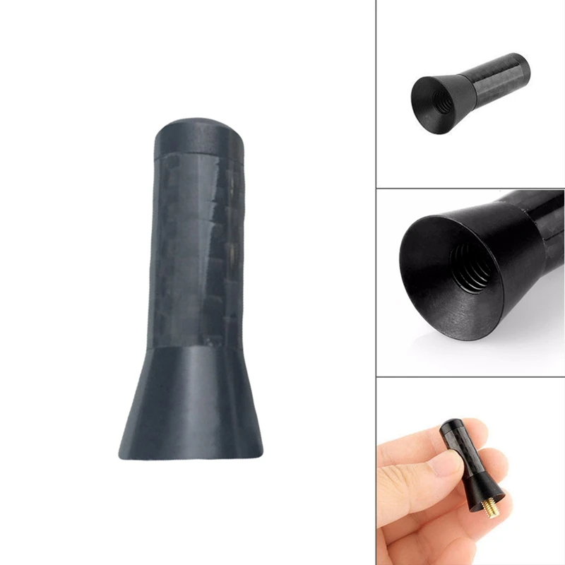Universal Car Radio Antenna 3.5CM Auto FM Short Roof Aerial Carbon Fiber External Aerials Decoration Accessories | Автомобили и