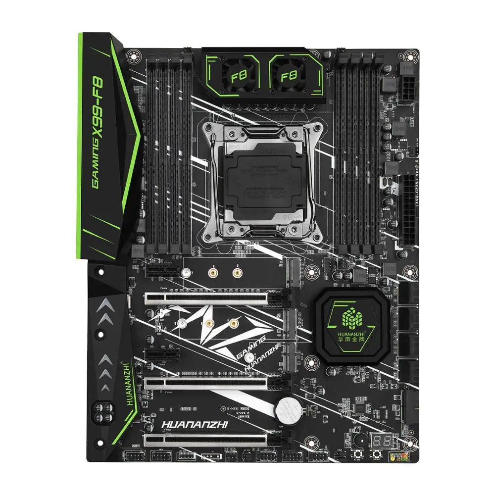 Bestellen HUANANZHI X99-F8 LGA2011-3 Motherboard Für Prozessor 2678 2690 2680 V4 V3 Serie DUAL M.2 NVMe SSD Slot M.2 WIFI Slot DDR4 RAM