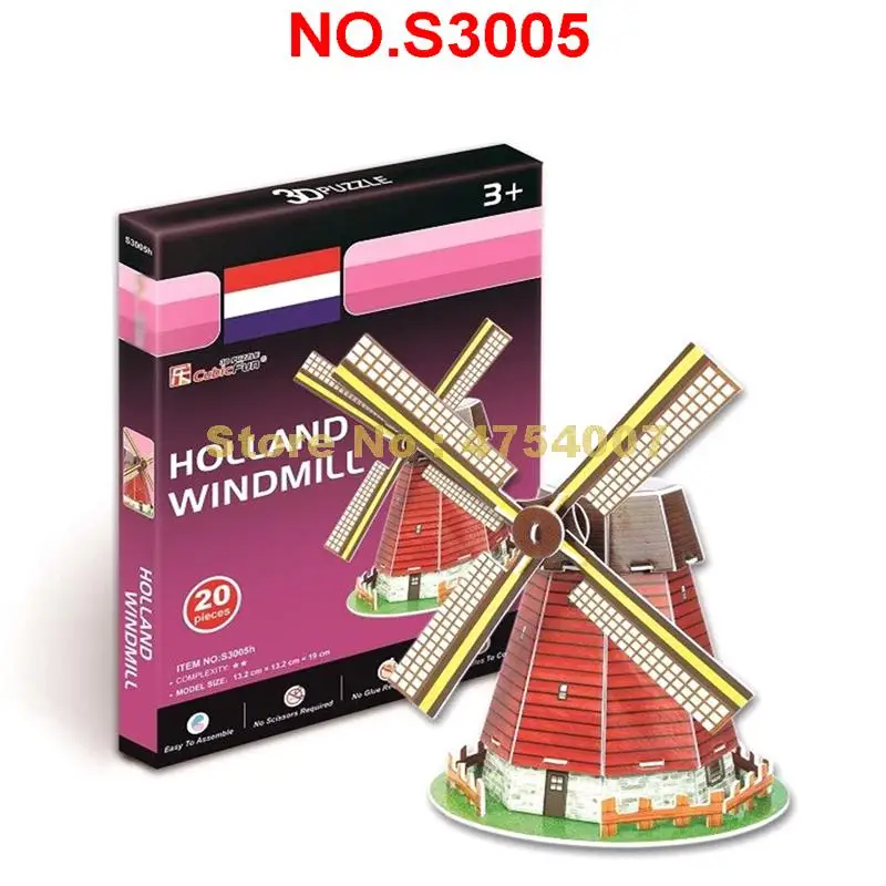 20pcs всемирно известная архитектура картонная мини-модель 3d головоломки игрушка |