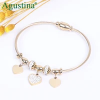 2020 stainless steel bracelet for women gold bracelet fashion jewelry heart bracelet bohemian bracelets luxury beads wholesale