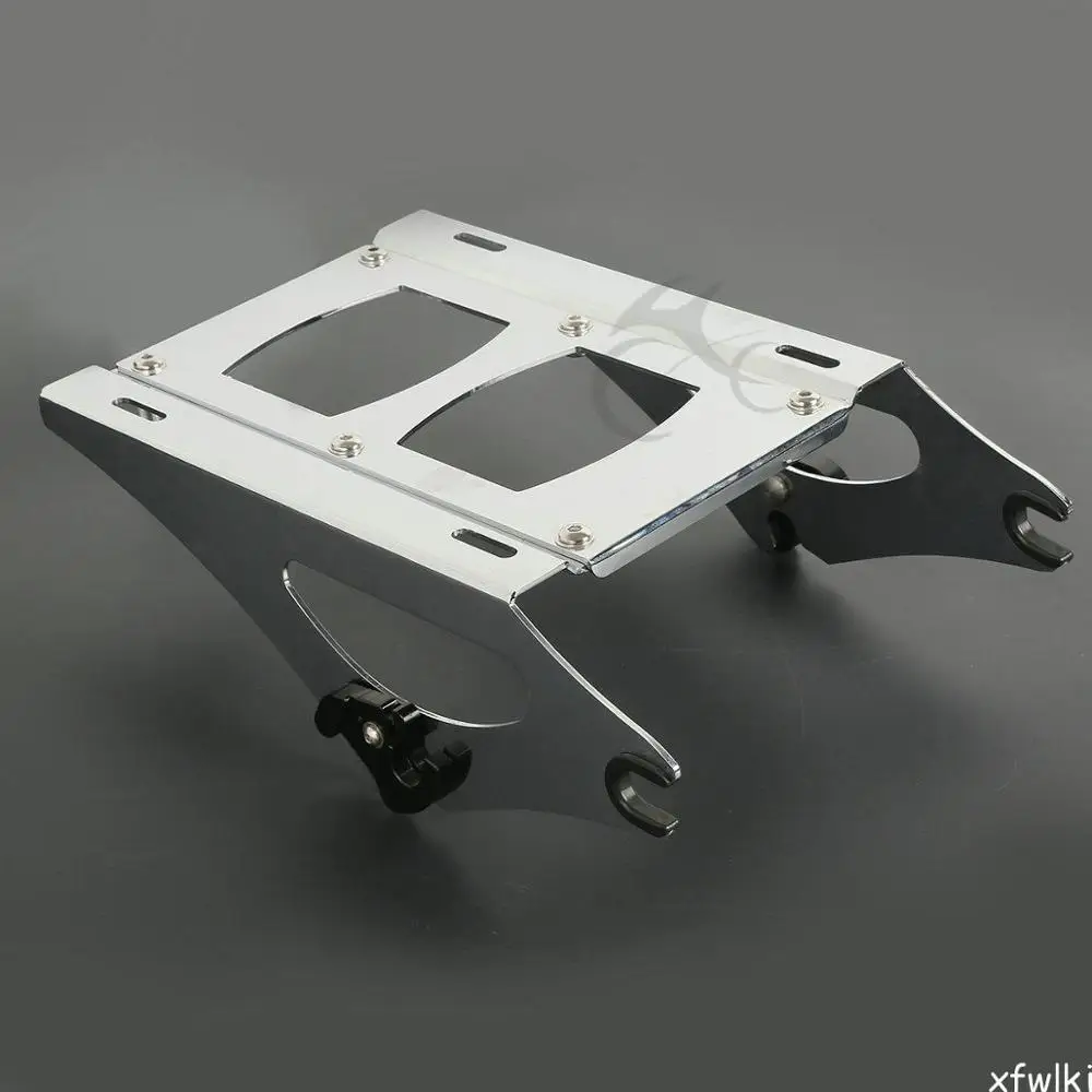 Мотоциклетный багажник Black King Pack + стойка для крепления Harley Tour Pak Road Glide Street Electra