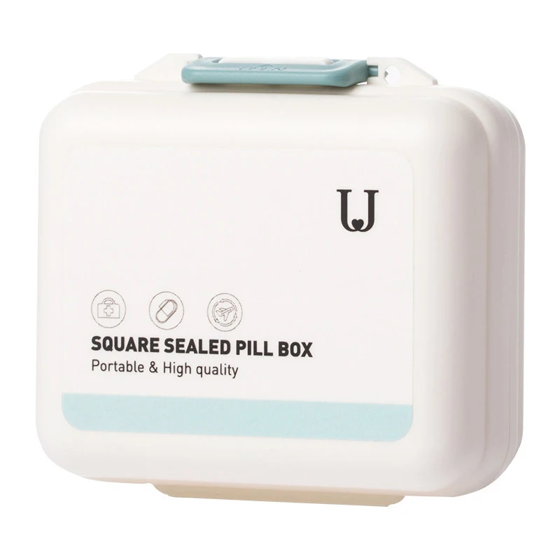 Чехол органайзер для таблеток высокое качество PP двойной герметичный