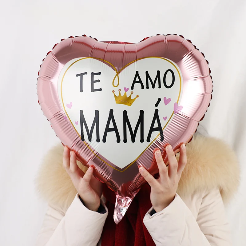 Воздушные шары из фольги в форме сердца Te mo Mama 18 дюймов 1 шт. | Дом и сад