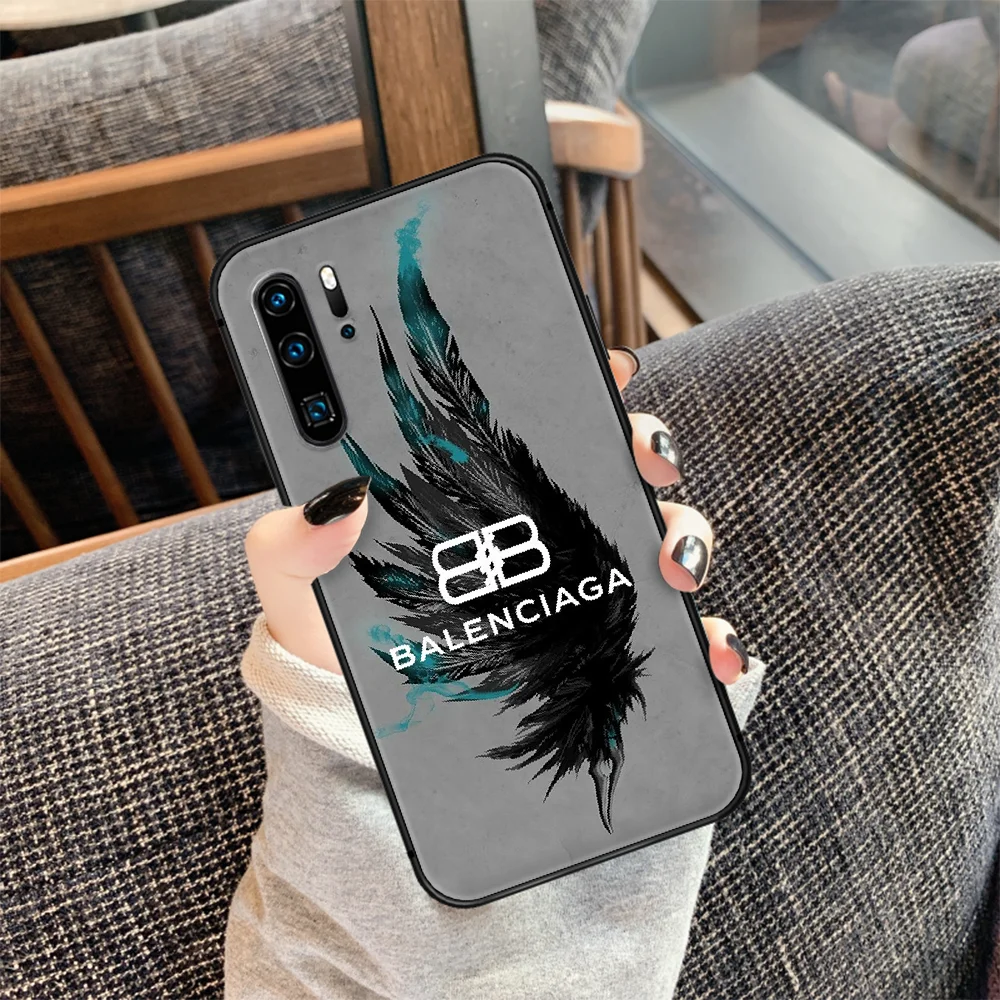 

French luxury brand Phone Case For Huawei P Mate 10 20 30 40 Lite Pro smart Z 2019 nova 5t black Hoesjes Trend Prime Tpu Etui