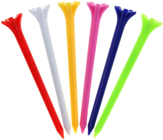 Tee 5 Claw Less Resistance Durable Plastic Golf Tees
