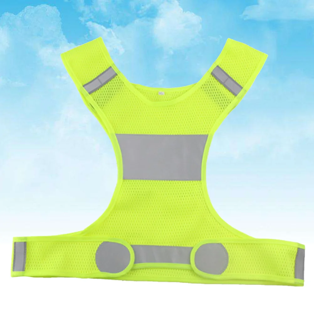 

Reflective Comfy Vest for Running Cycling Adjustable Waist Ultra Light Runing Gear for Jogging Biking Motorcycle Walking Yellow