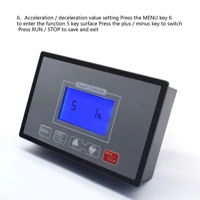 

LCD Smart Digital Display 0~100% Adjustable 60A PWM DC Motor Speed Controller