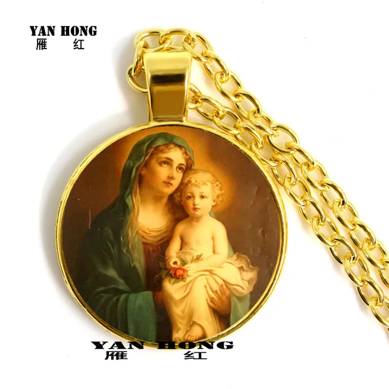2020 католическая Дева Мария сохраняет человеческий мир нежное ожерелье ручной